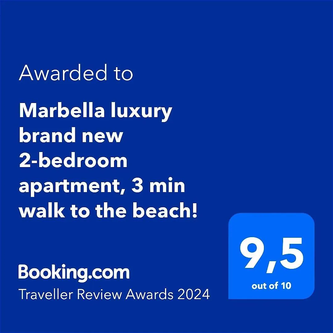 Marbella Luxury Brand New 2-Bedroom Apartment, 3 Min Walk To The Beach! 0*,